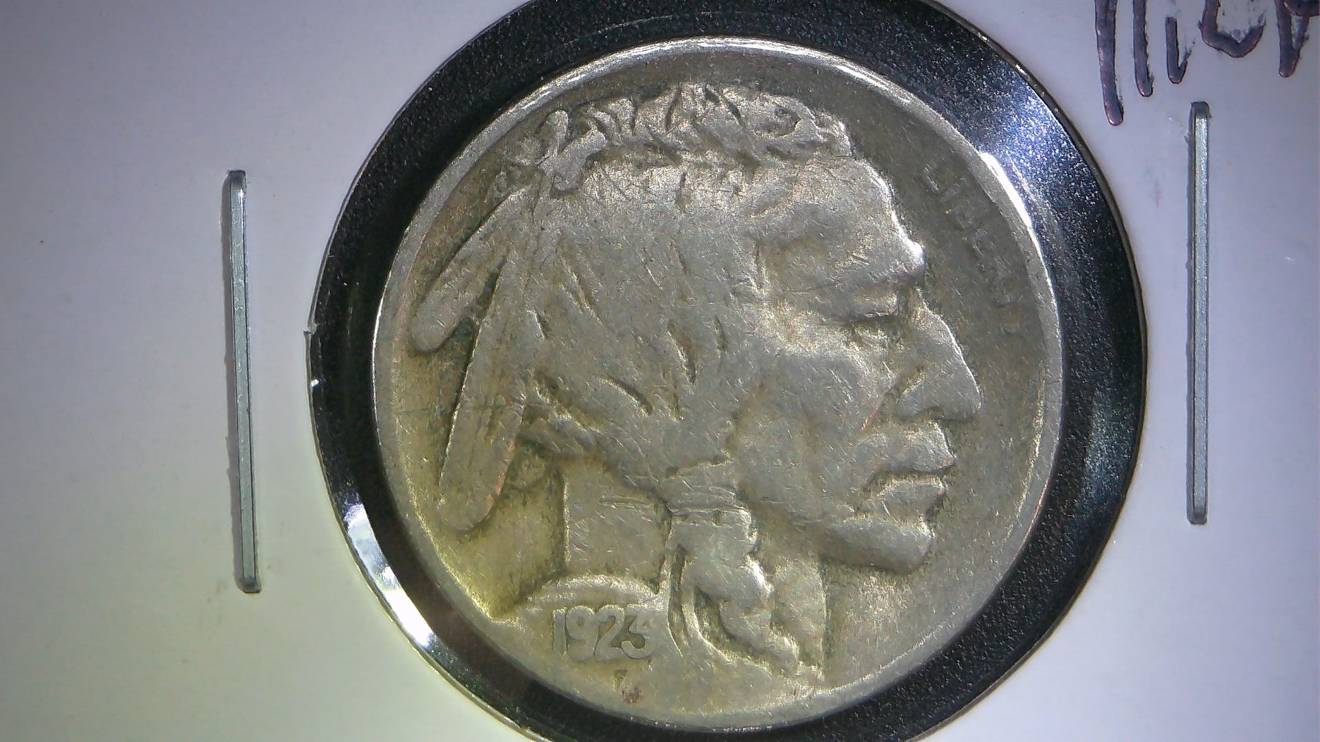 1923-S Buffalo nickel VF-20
