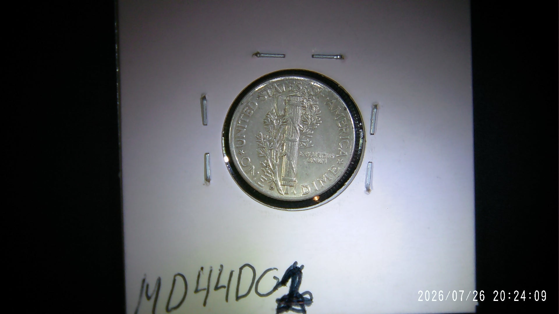 1943-S Mercury Dime MS60+