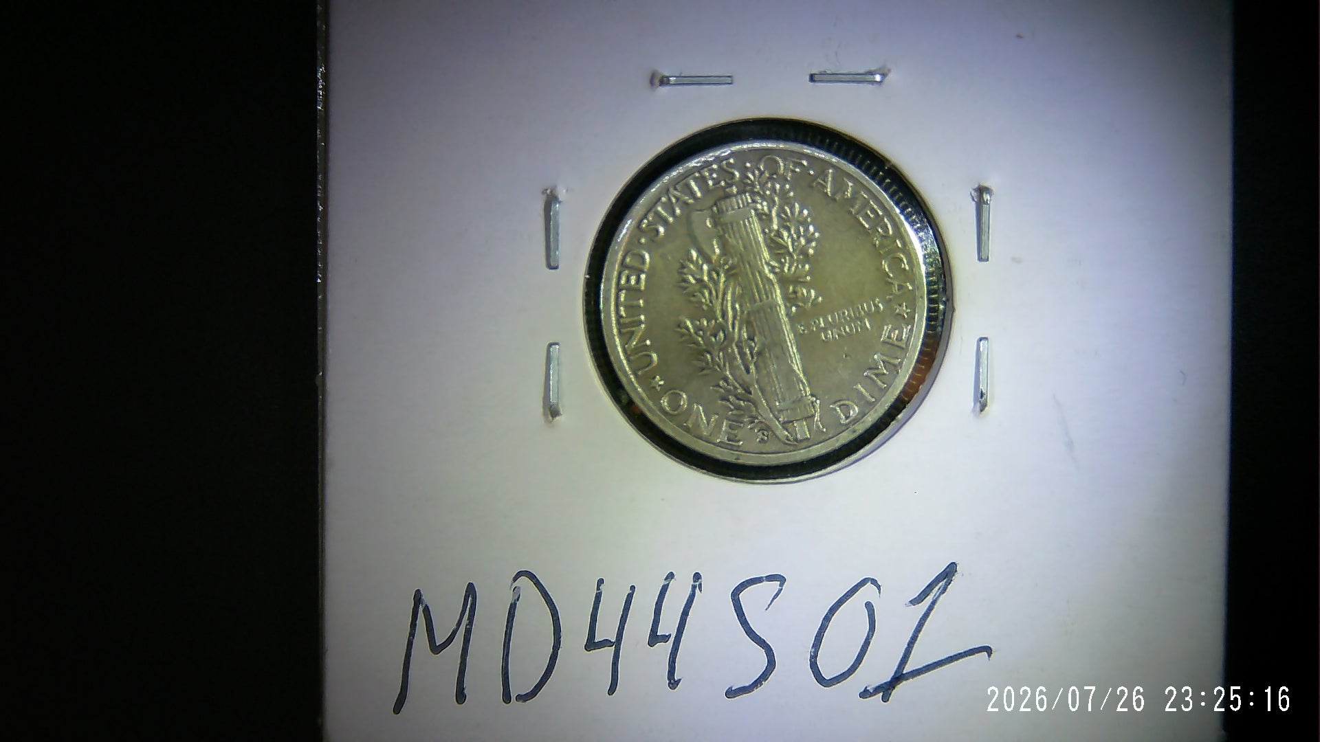 1944-S Mercury Dime AU50