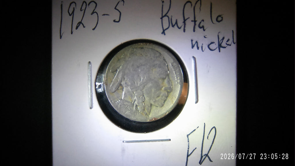 1923-S Buffalo Nickel F12