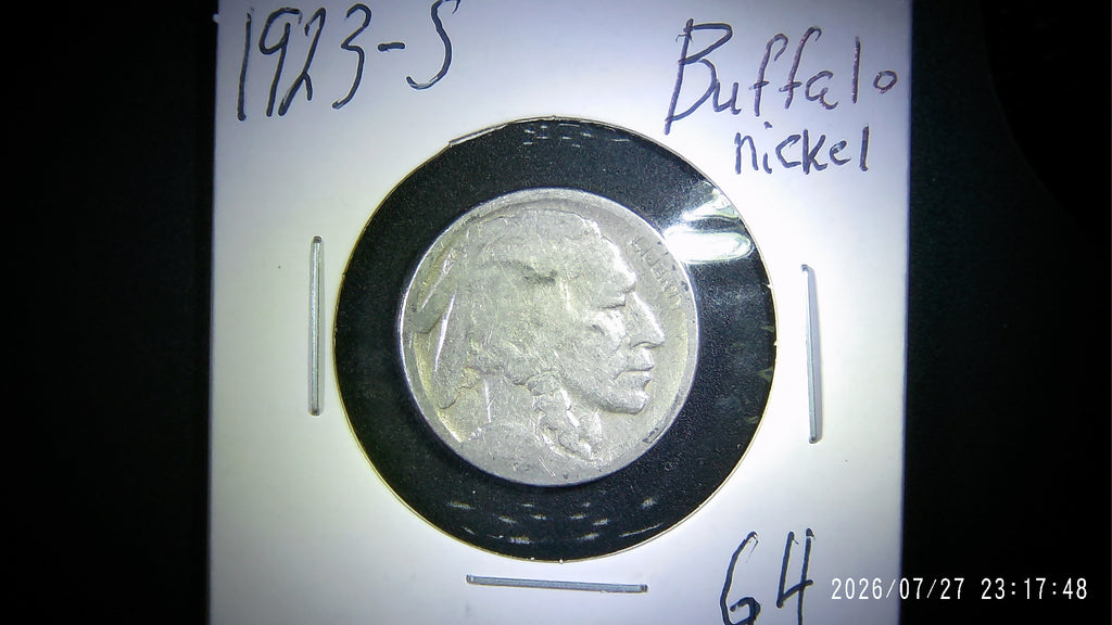 1923-S Buffalo Nickel G4