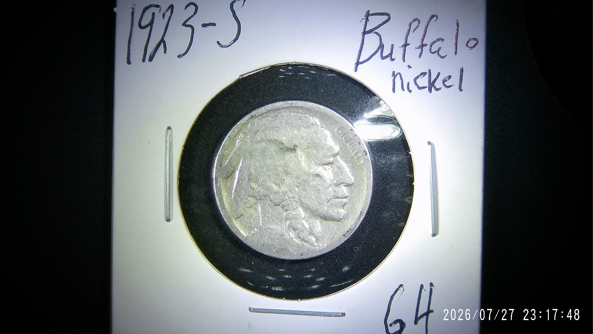1923-S Buffalo Nickel G4