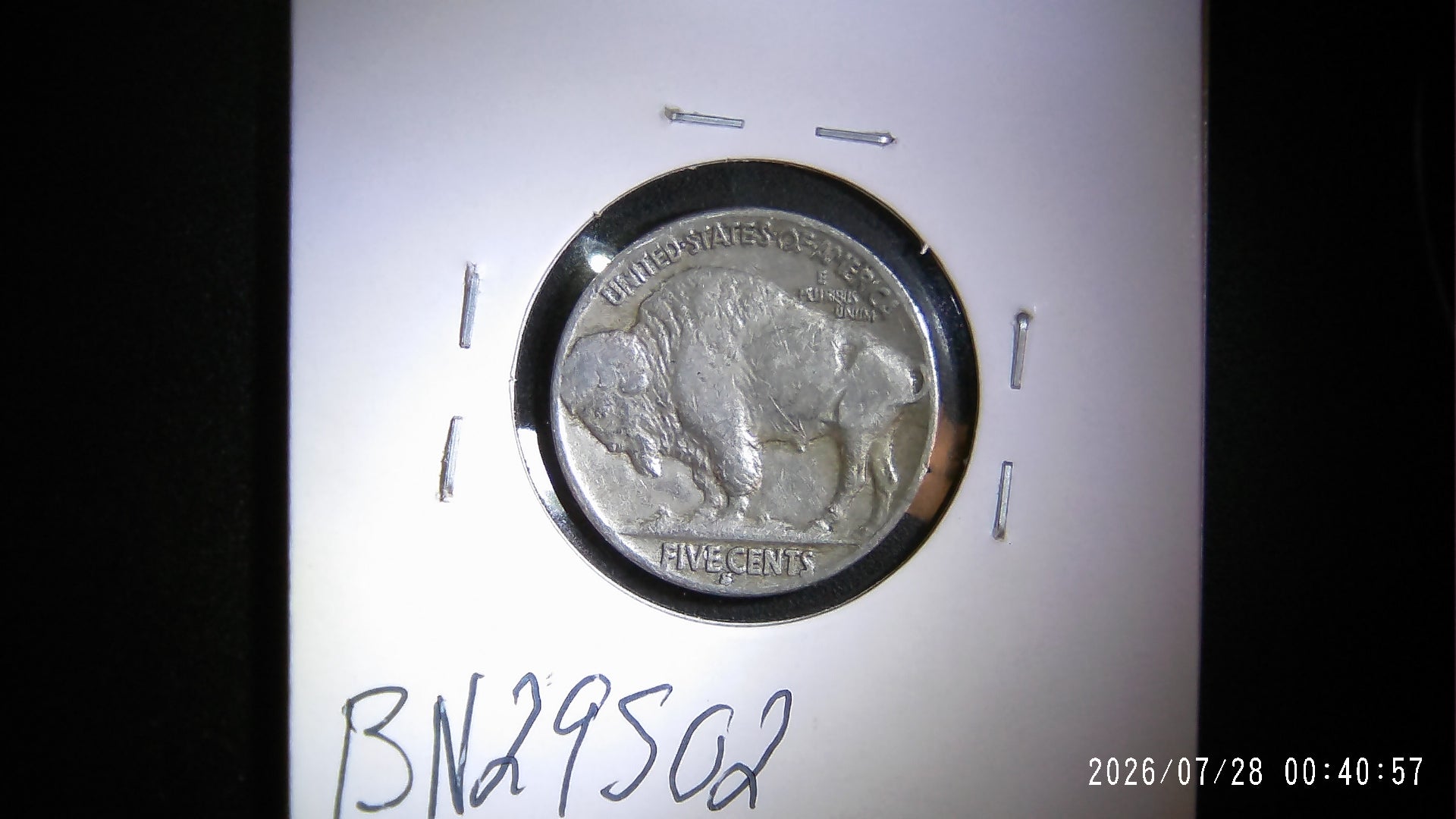 1929-S Buffalo Nickel EF40