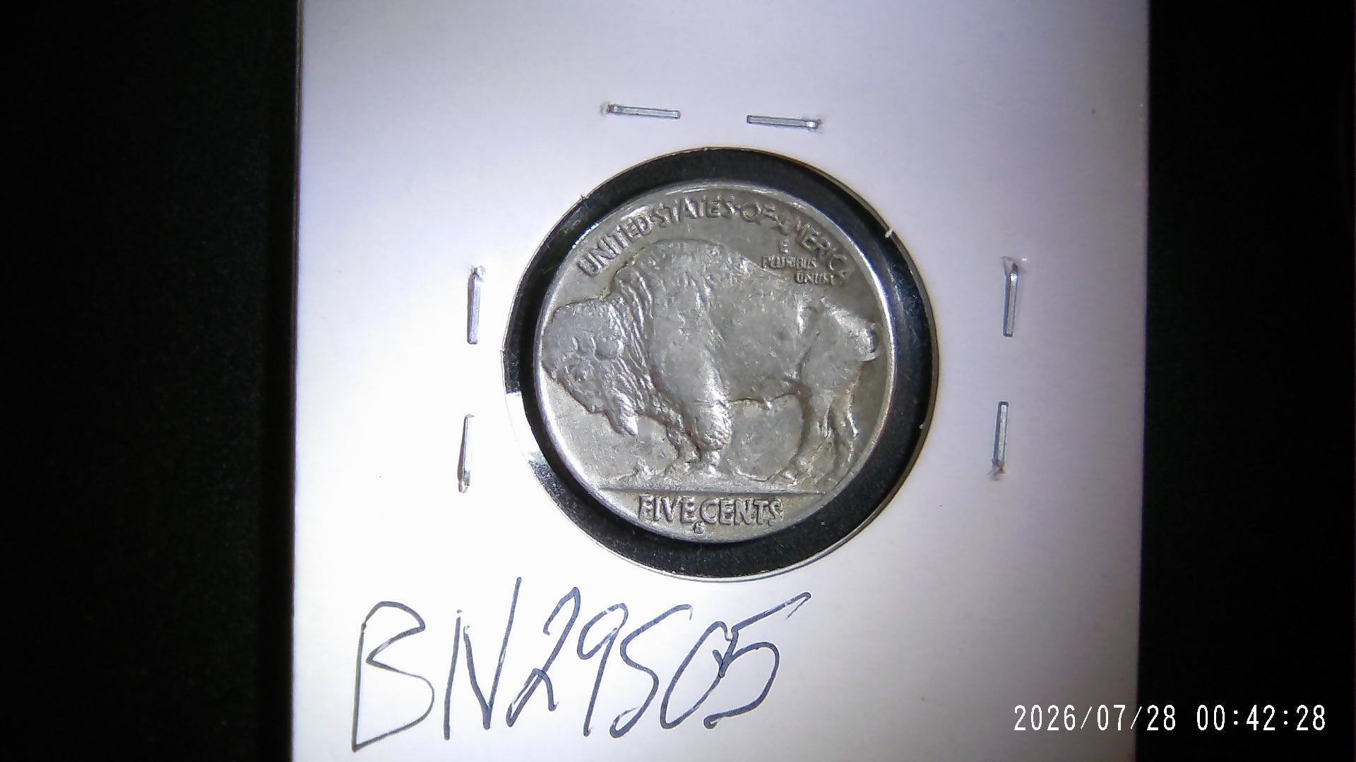 1929-S Buffalo Nickel AU50