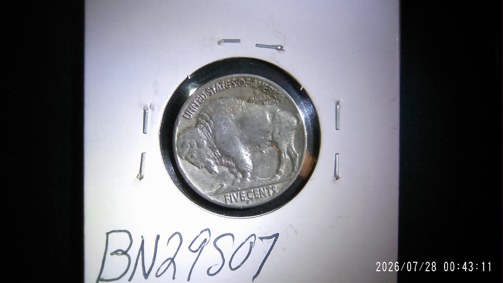 1929-S Buffalo Nickel EF40