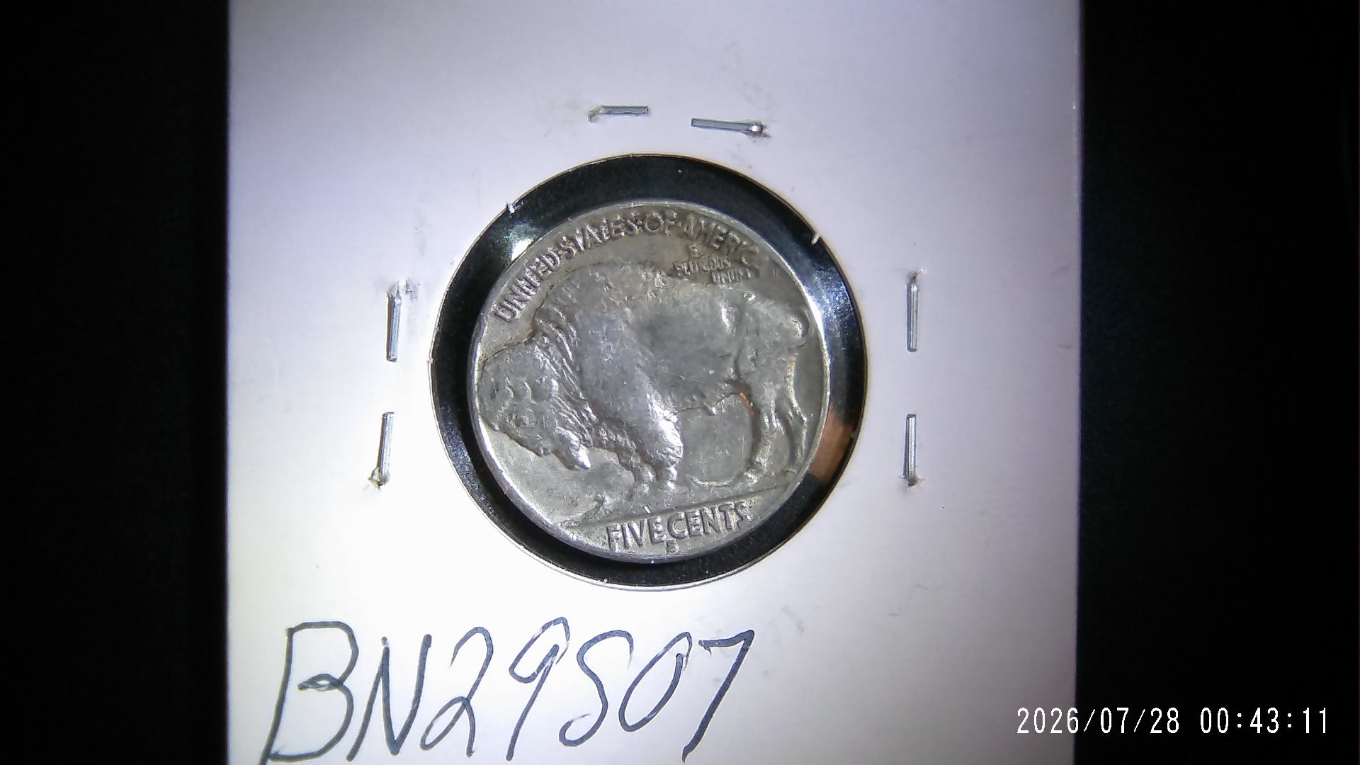 1929-S Buffalo Nickel EF40
