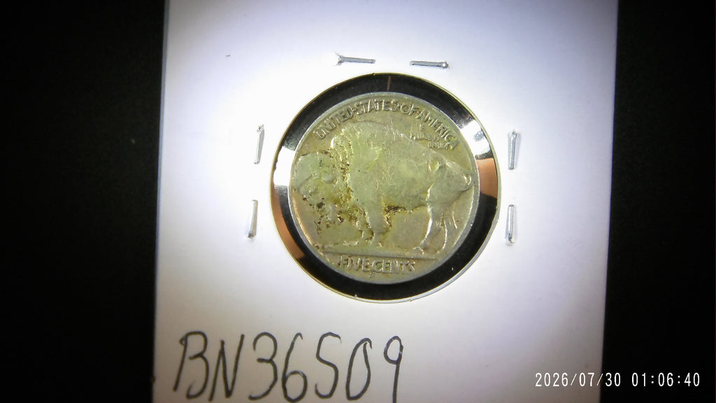1936-S Buffalo Nickel VG8
