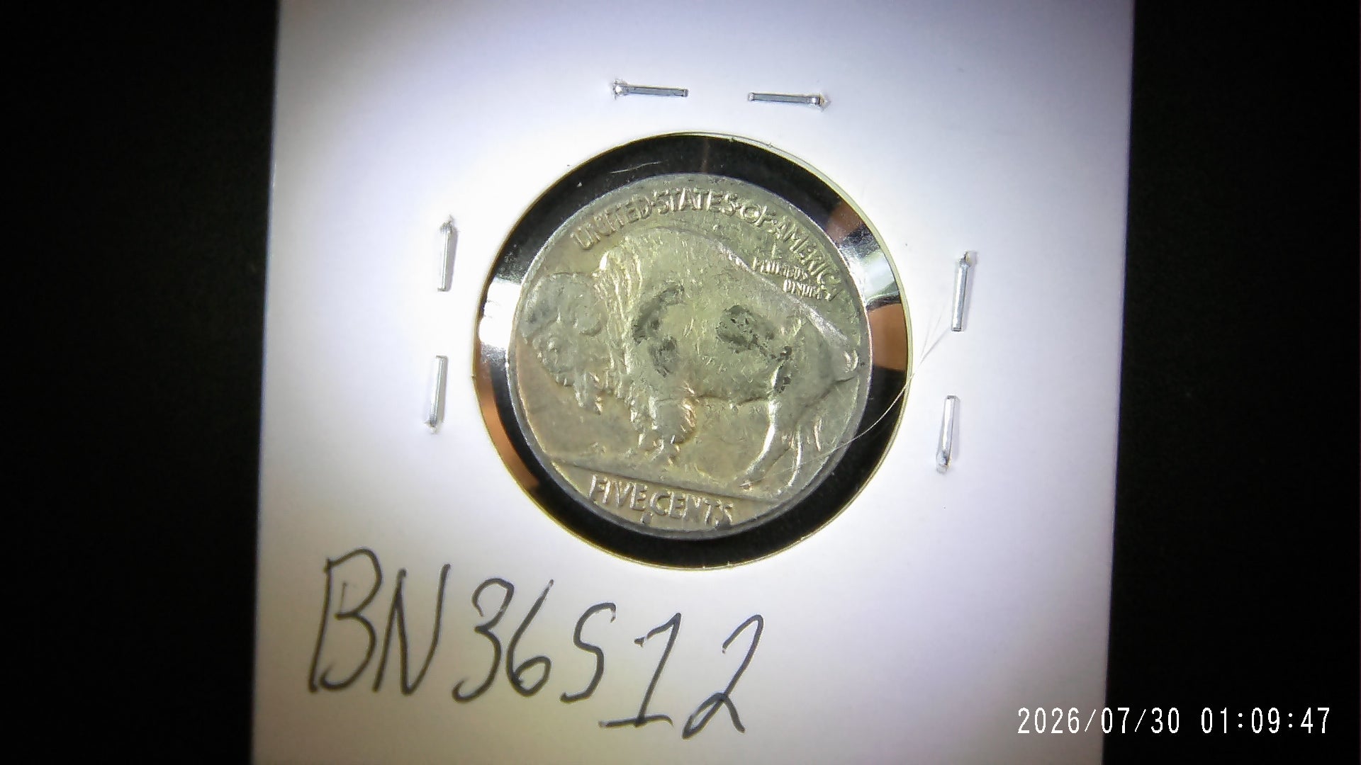 1936-S Buffalo Nickel EF40