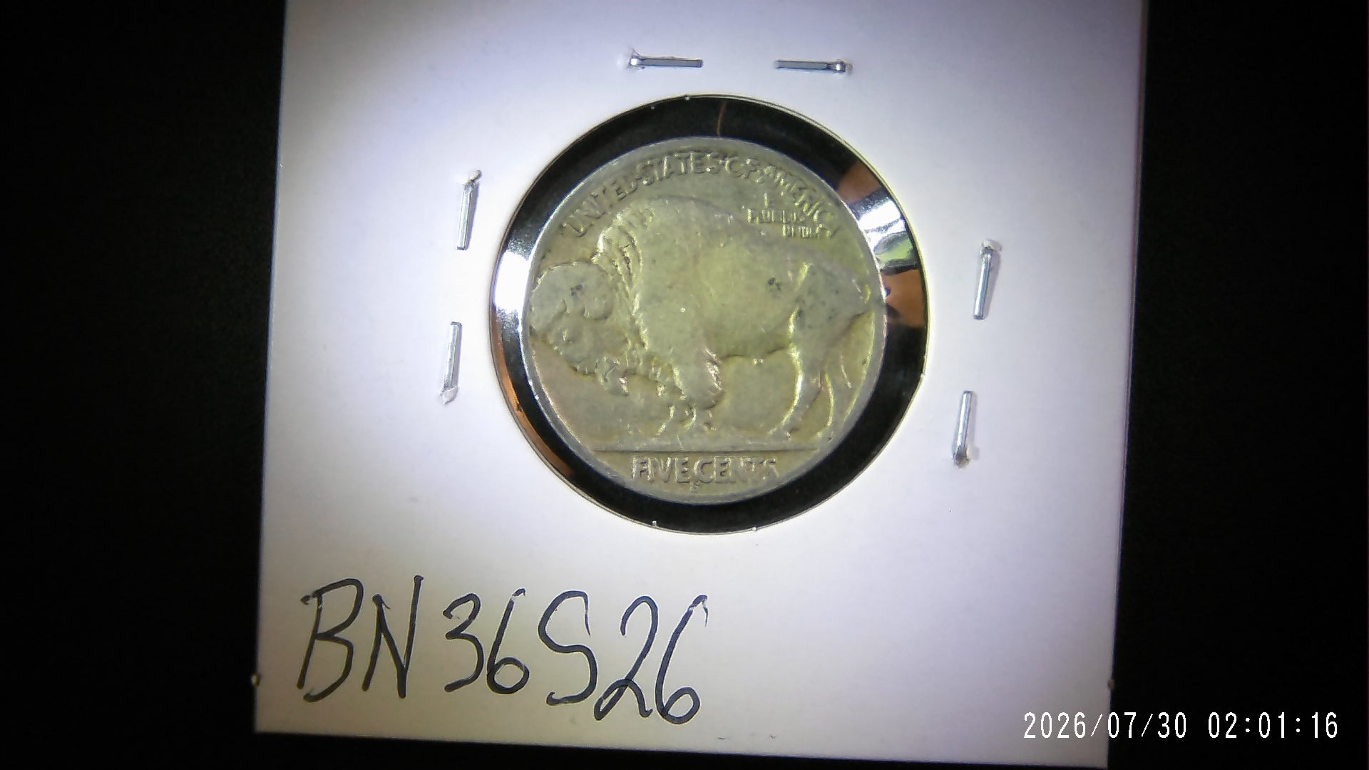 1936-S Buffalo Nickel VF20