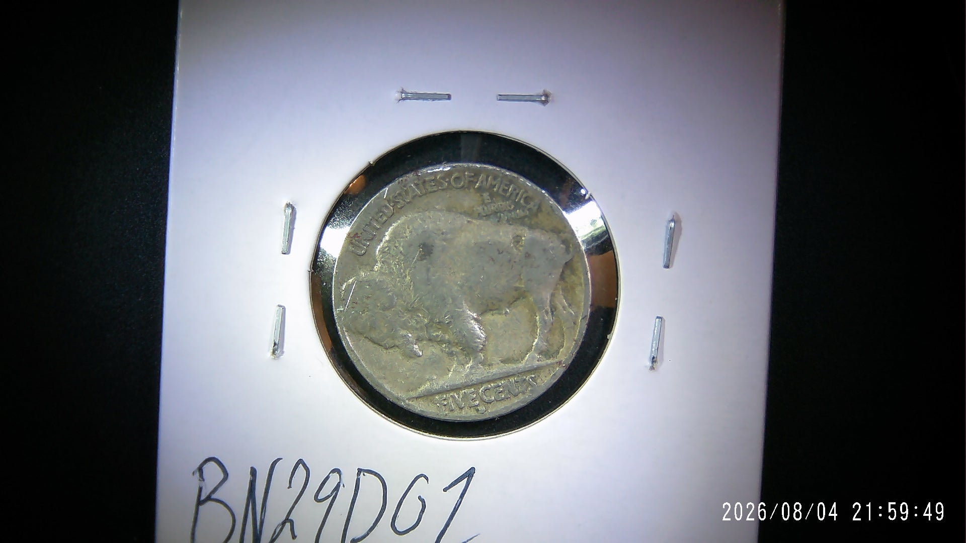 1929-D Buffalo Nickel EF40