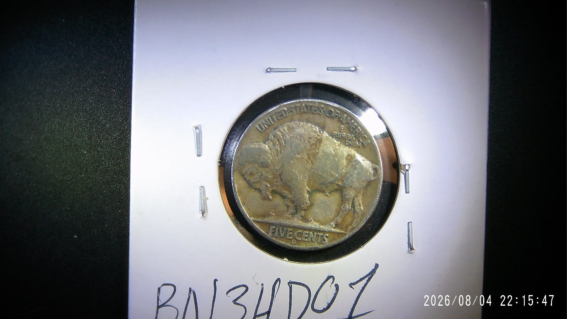 1934-D Buffalo Nickel VF20
