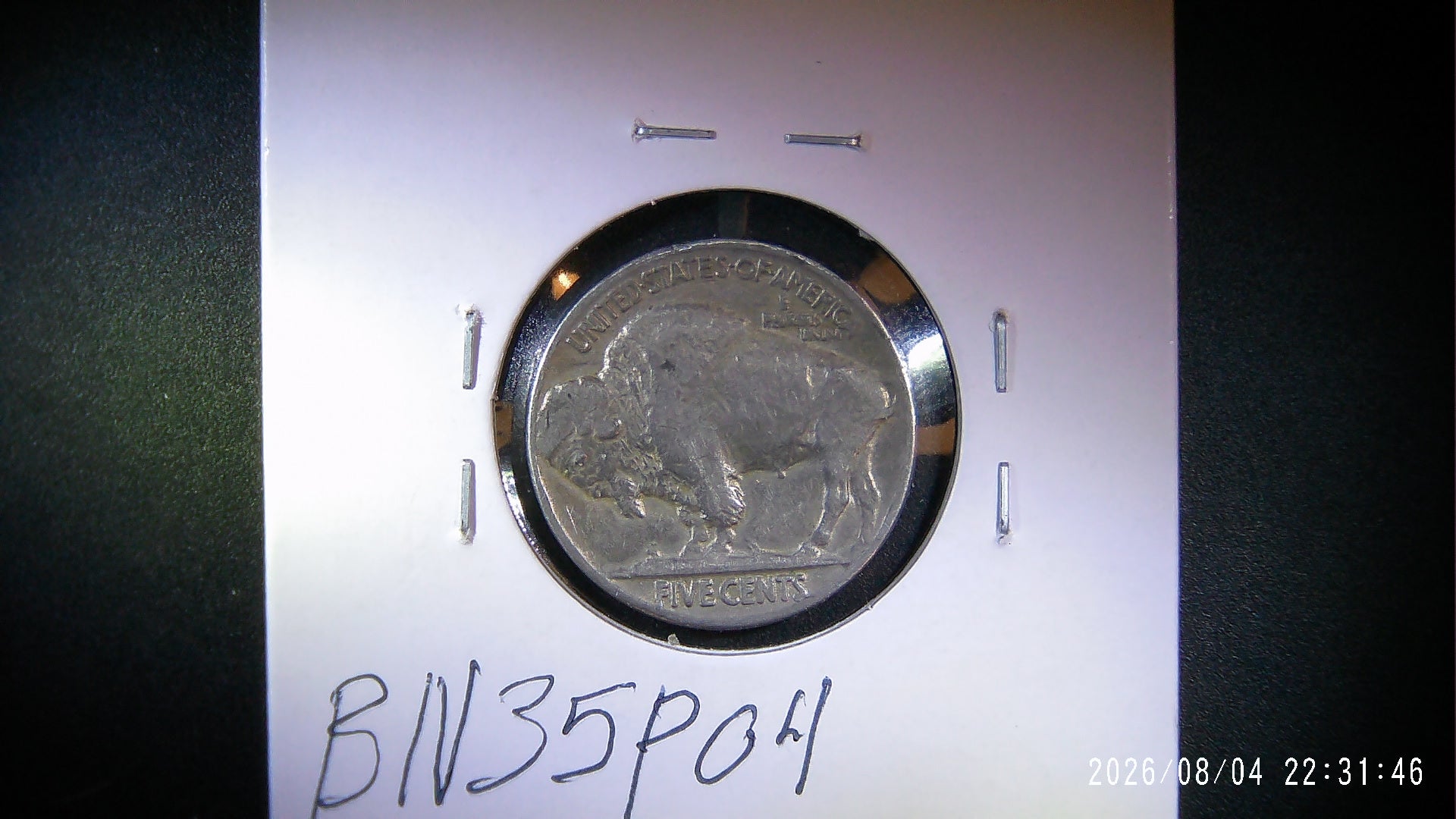 1935-P Buffalo Nickel EF40