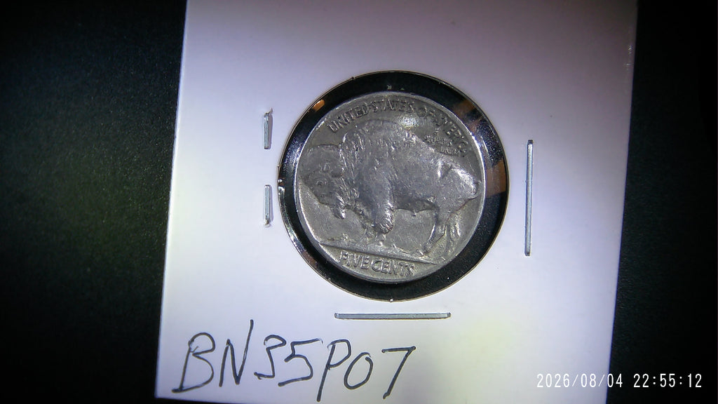 1935-P Buffalo Nickel VF20