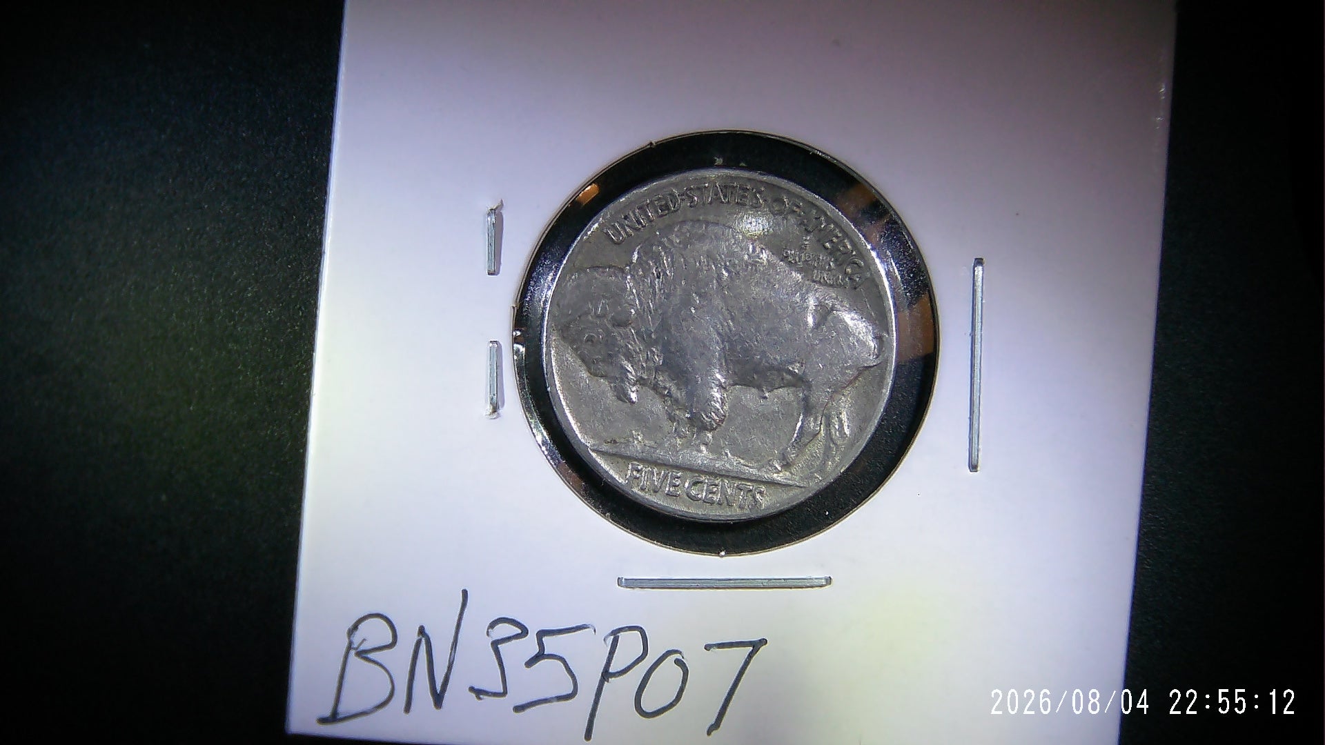 1935-P Buffalo Nickel VF20