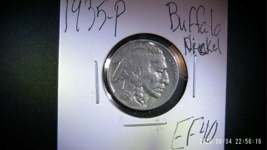 1935-P Buffalo Nickel EF40