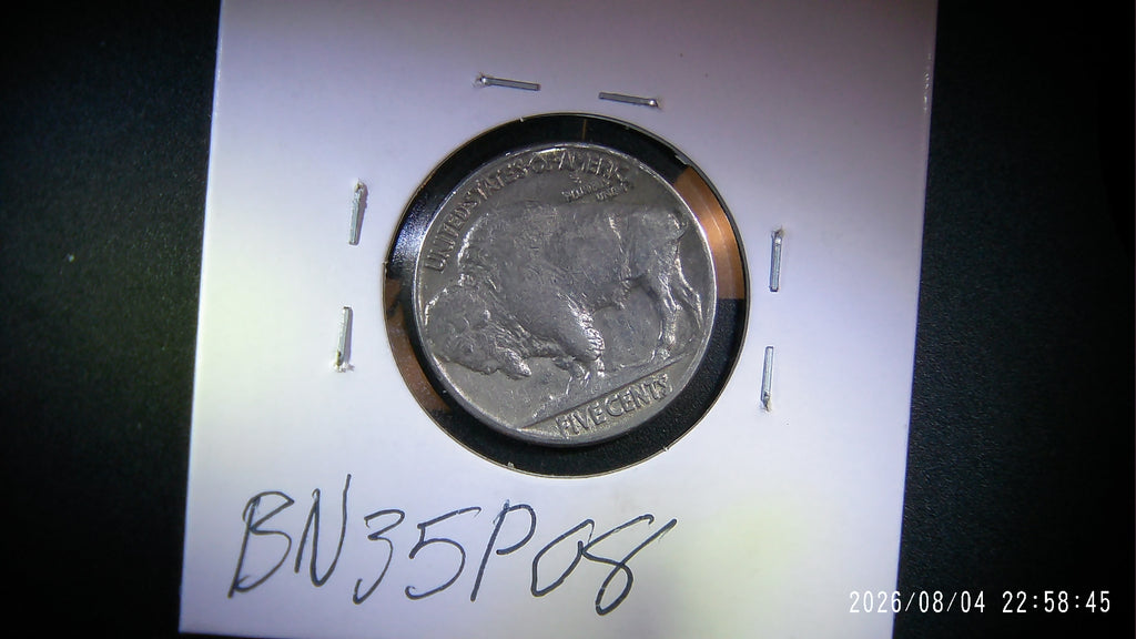 1935-P Buffalo Nickel AU50