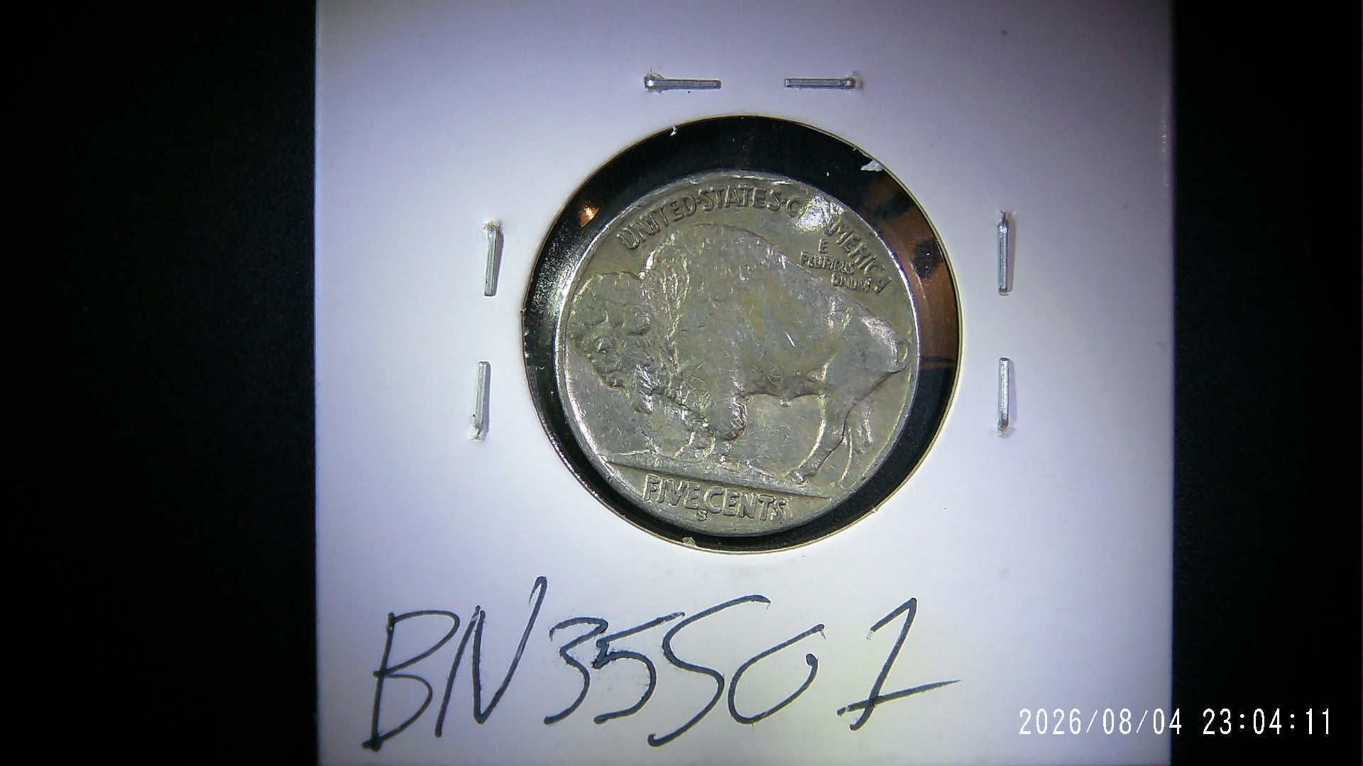 1935-S Buffalo Nickel AU50